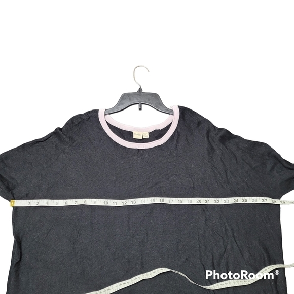 Cloth by Design Black And Purple Oversized Layering Tie Sweater Top - Picture 8 of 10